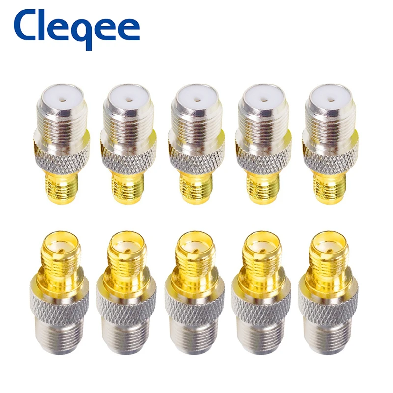 

10 шт., прямой коаксиальный адаптер с разъемом SMA на разъем F типа F