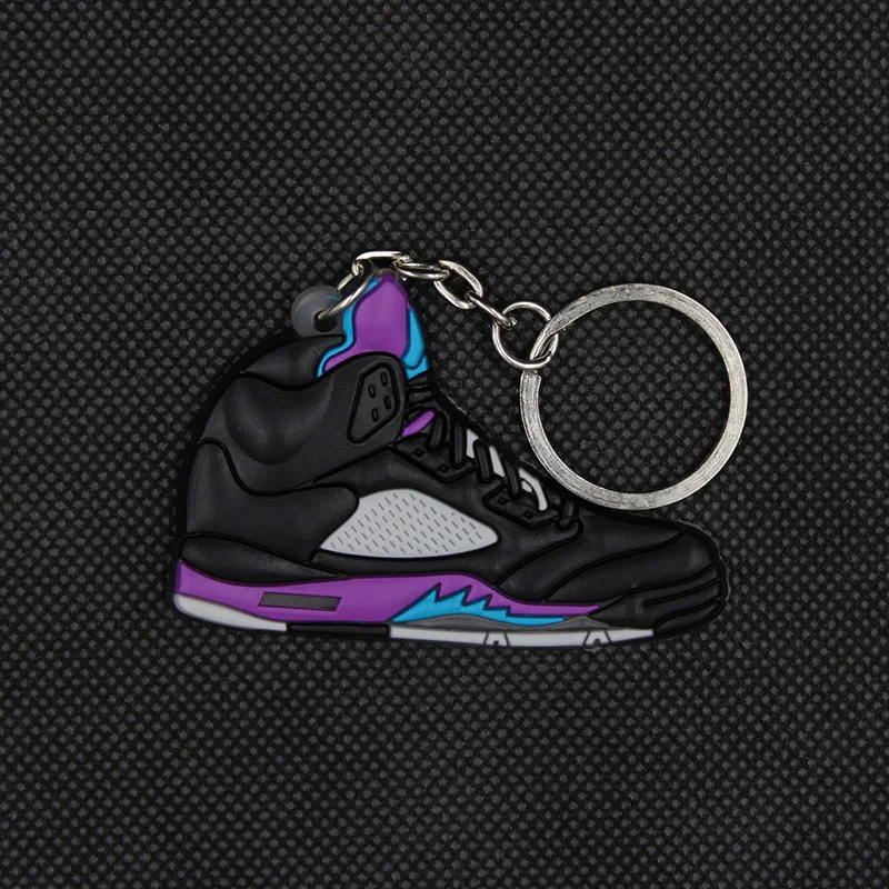

1@# 1pcs Black Purple Ash Plush Keychain Cute Cartoon Pendant Holder For Boys Girls Figure Accessory Pendant