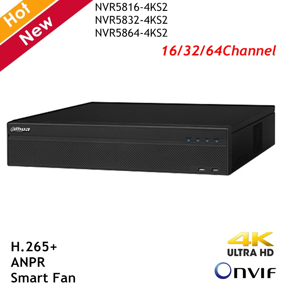 Видеорегистратор Dahua Smart H.265 + 4K сетевой регистратор для IP камер 16 каналов 32 канала