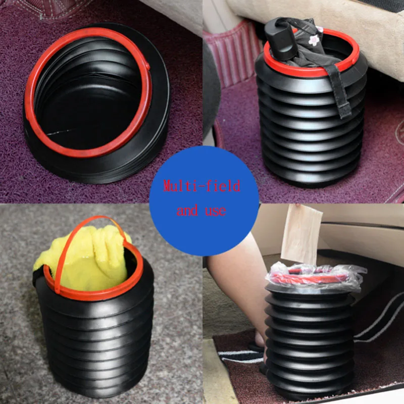 

Multifunctional retractable 4L folding bucket folding storage bucket umbrella bucket and garbage bin