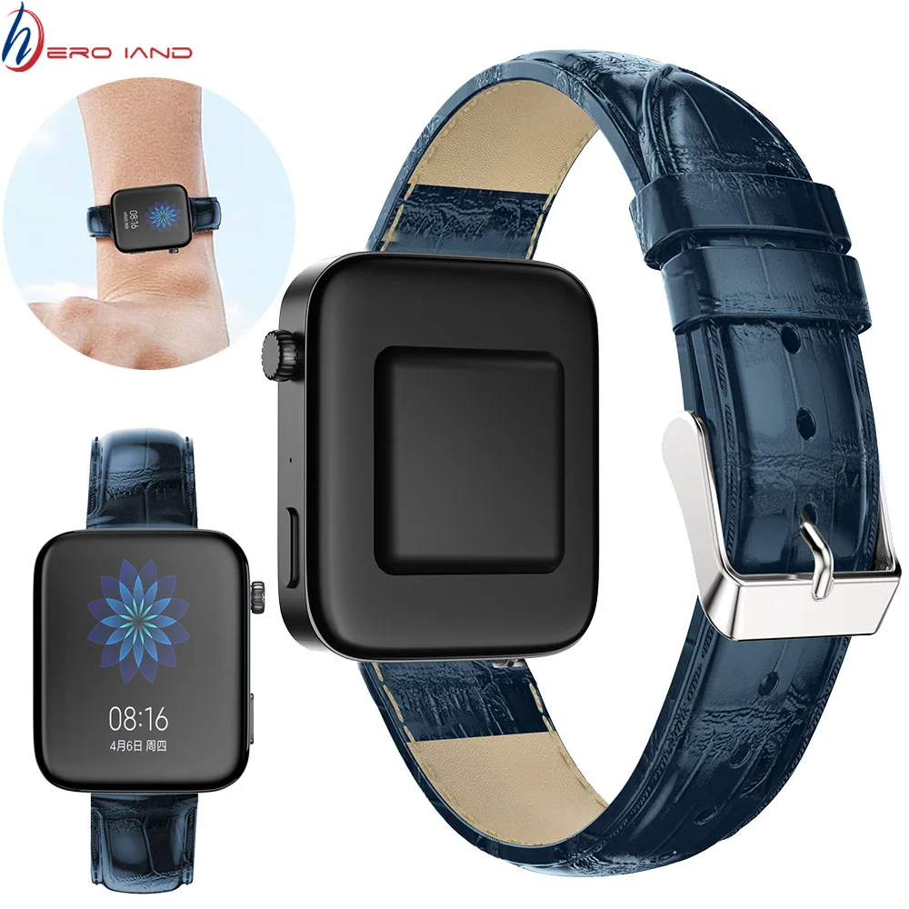 

Ремешок из крокодиловой кожи для часов Xiaomi Mi, сменный Браслет для наручных часов, спортивный браслет для смарт-часов