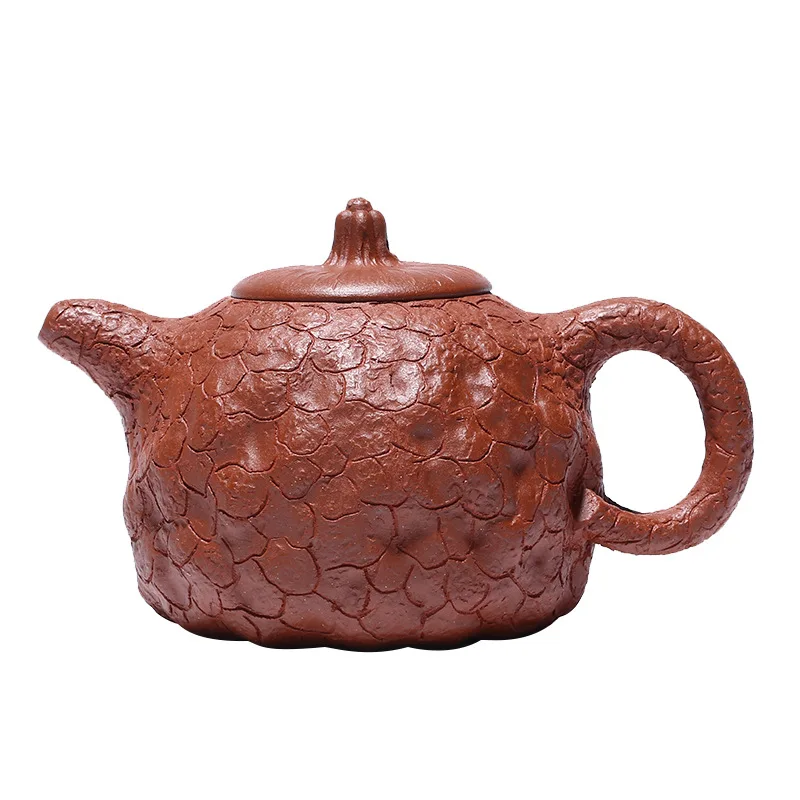 

Yixing purple clay pot falling slope clay handmade spring pot famous Teapot Tea Set goods