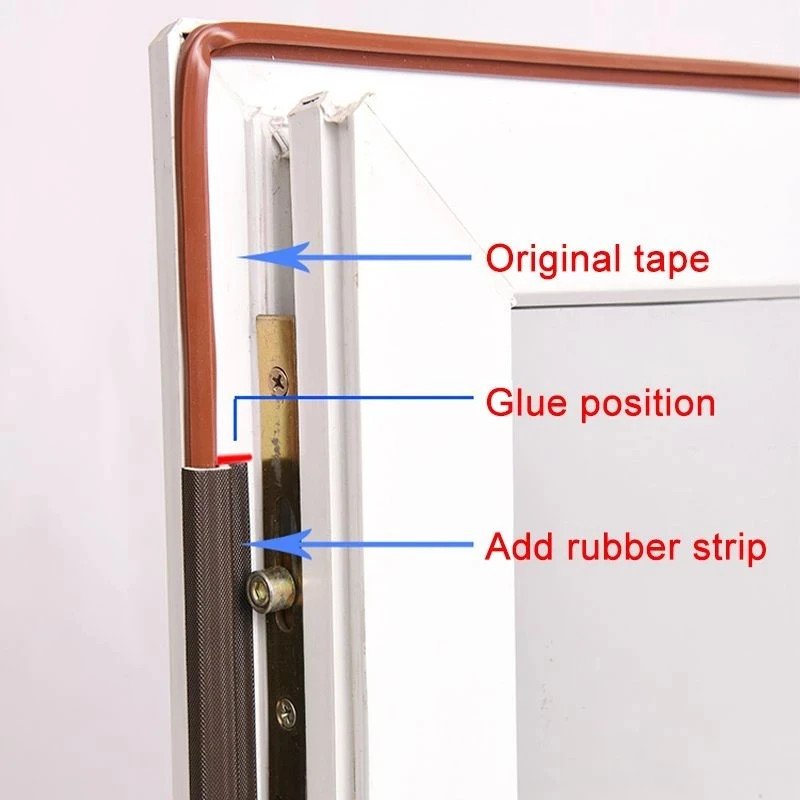 4M-30M Door Window Sealing Strip Soundproof Acoustic Foam Self-adhesive Seal Tape Weather Stripping Strips Weatherstrip Windows |