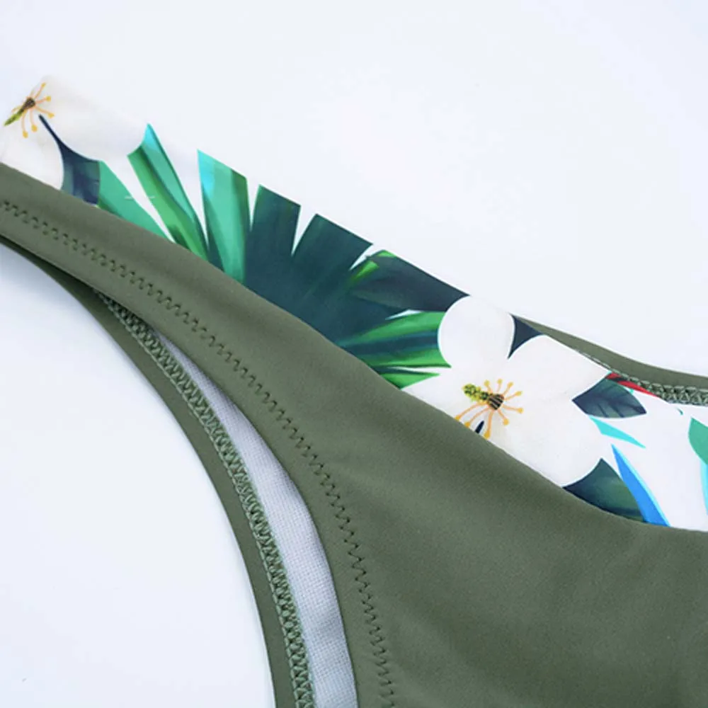 

Paotang Summer European And American New Style Bikini Sexy Stitching Printed Snakeskin Pattern Ladies Swimwear 2021 Two-Piece