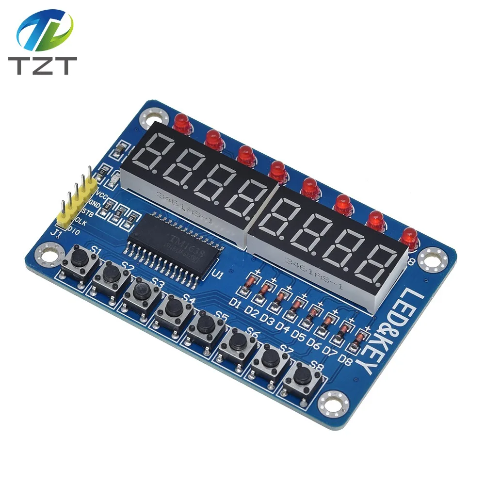 Дисплей TZT SPKey для AVR Arduino новая 8-битная цифровая светодиодная трубка 8-битный