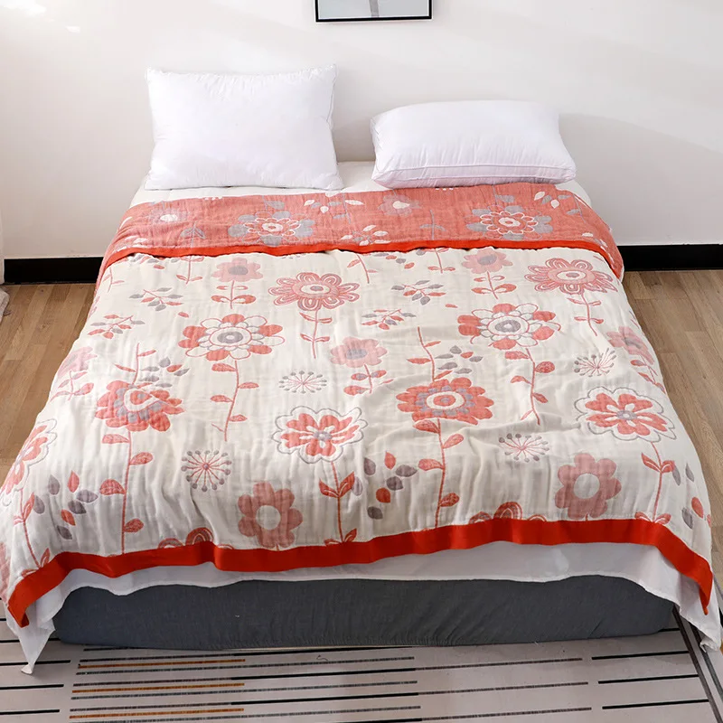 Хлопковое одеяло для кровати дивана полностью королевского размера легкое