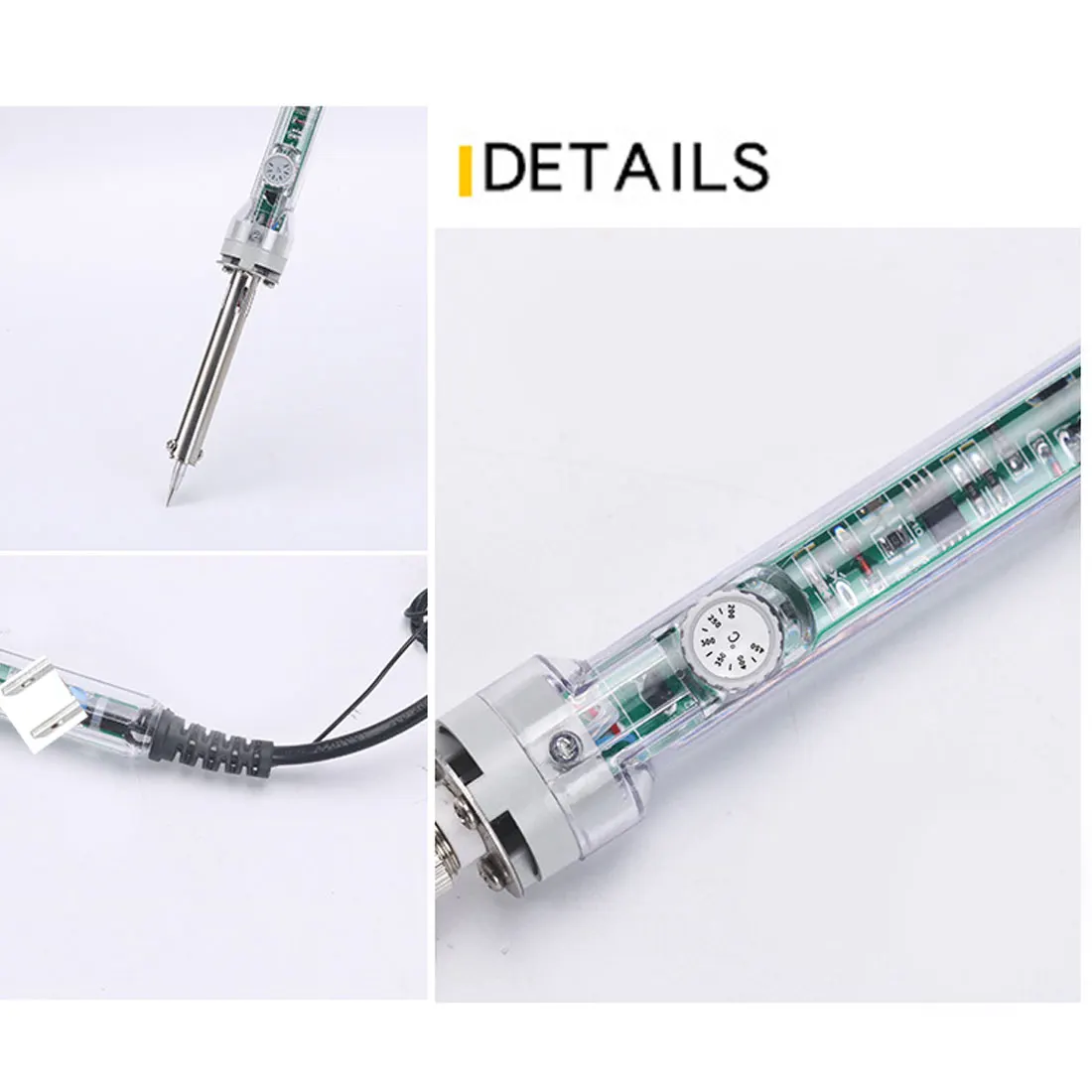 

907 40W T Iron Head With Free Hot Soldering iron Press For LCD Screen Flexible Cable Maintenance Electric iron Temperature