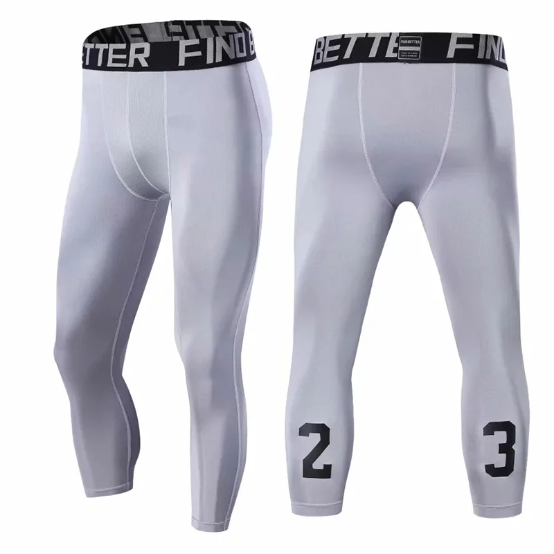 Мужские компрессионные колготки s для бега Спортивные Компрессионные Леггинсы