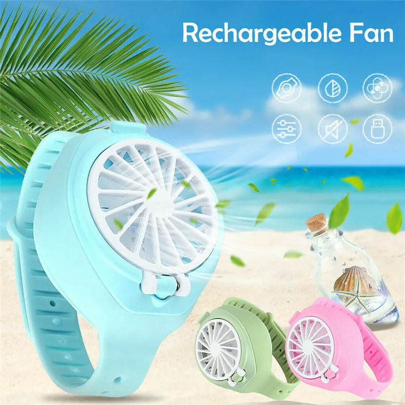Fan Watch Handheld Small Appliances Creative Air Conditioning Mini Lazy | Бытовая техника