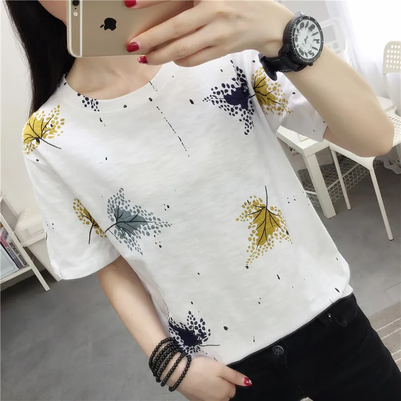 

Striped 90s Aesthetic Korean Style Women Tee Shirt Femme Oversize Large Female T-shirt Cat Print White Grafic Tees Woman 2020