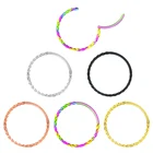 Крученое кольцо в нос, 16G, 810 мм