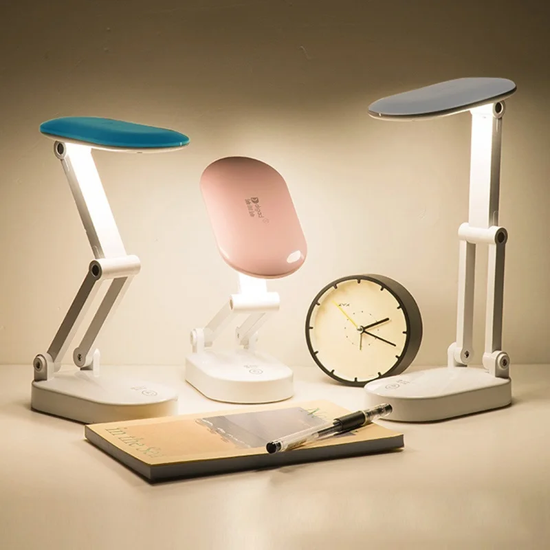 

2022 USB перезаряжаемый портативный фонарь с защитой глаз, Студенческая лампа для чтения, Складная Настольная лампа, светодиодная настольная л...