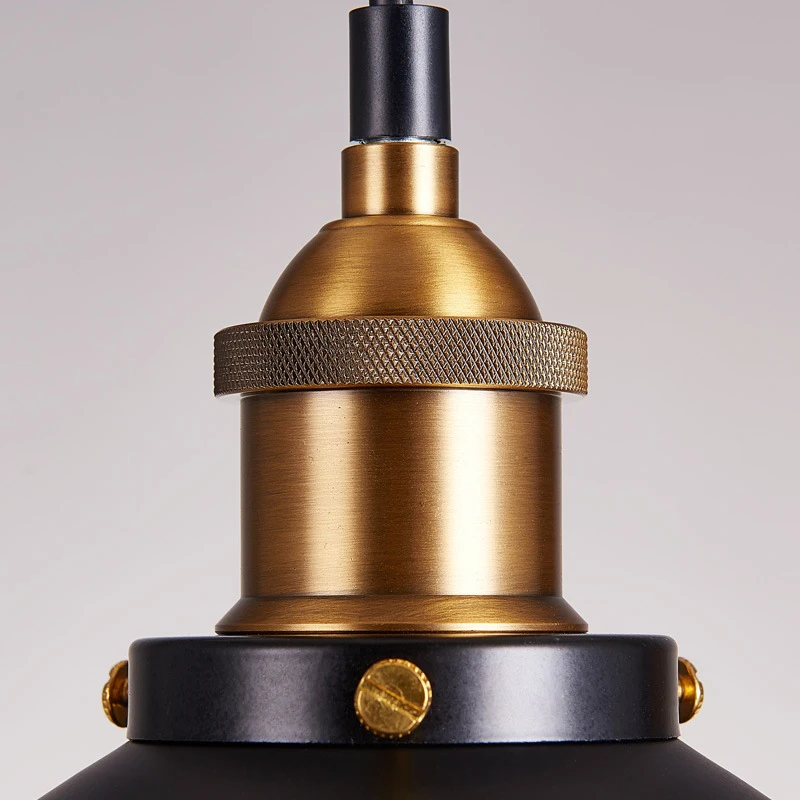 Винтажный промышленный подвесной светильник железный в стиле ретро Подвесная