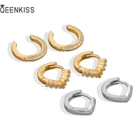 qeenkiss%c2%a0eg632 jewelry%c2%a0wholesale%c2%a0fashion%c2%a0woman%c2%a0girl%c2%a0birthday%c2%a0wedding%c2%a0aaa zircon simplicity 18kt%c2%a0gold white%c2%a0gold%c2%a0hoop earrings