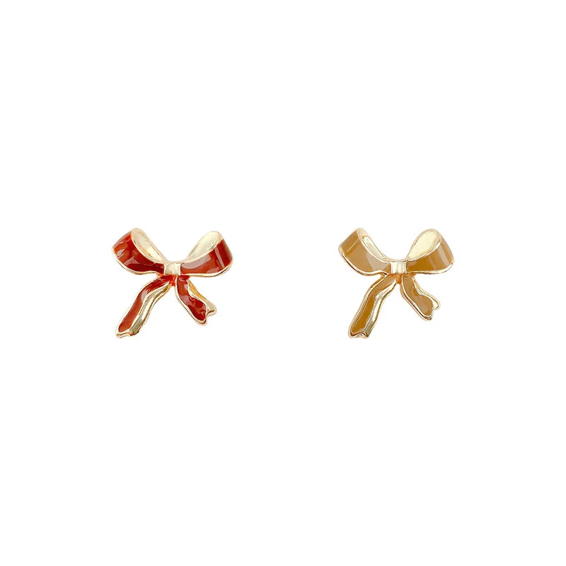

Asymmetric Bow 2021 Punk Recommend Earrings for Girls Luxurious Bridal
