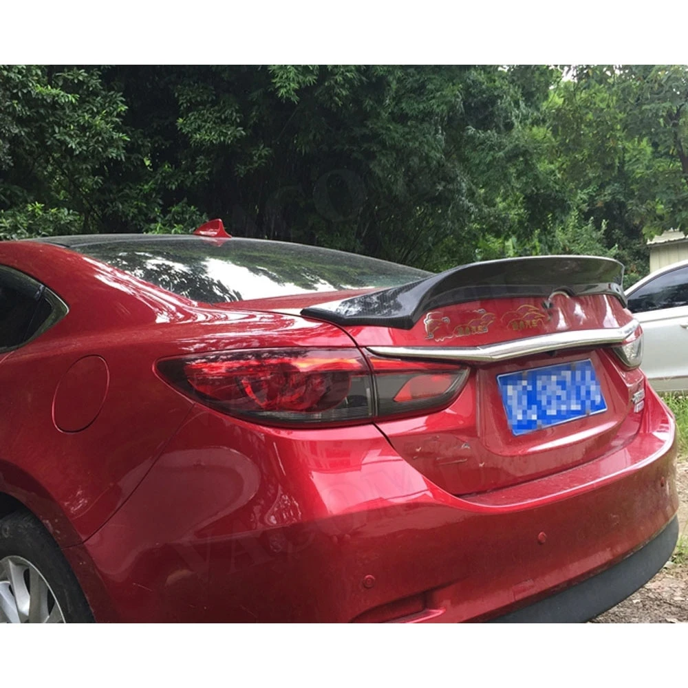 Для Mazda 6 спойлер Atenza задний спойлер корпус из углеродного волокна спойлер FRP крышка багажника отделка автомобиля Стайлинг