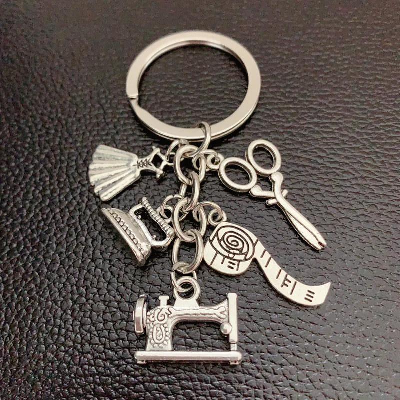 1 шт. Новая модная швейная машинка для ювелирных изделий брелок шитья серебряный