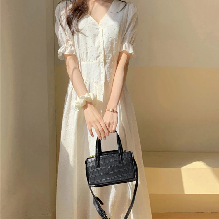 Новинка лета 2021 женские платья с завышенной талией повседневное модное милое