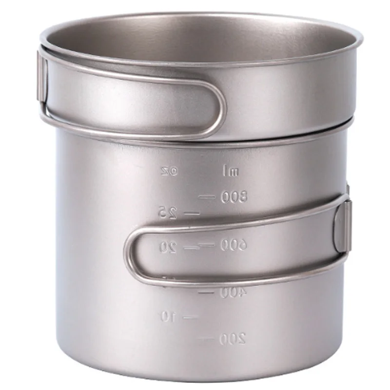 New-1100Ml титановый набор кастрюль супер легкий походный посуды походная посуда