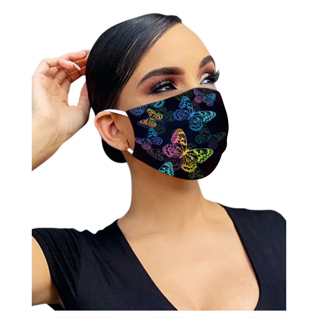 Защитные маски для лица маска женские Одноразовые черные одноразовая Хэллоуина