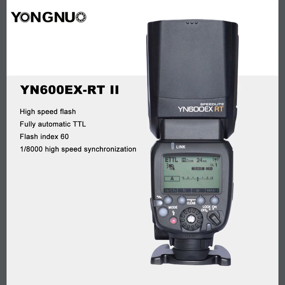 Вспышка YONGNUO YN600EX-RT II 2 4G беспроводная HSS 1/8000s для камеры Canon 60D 650D 600EX-RT YN-600EX RT |