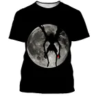 Футболка Death Note для мужчин и женщин, повседневный стильный топ с 3D принтом, уличная одежда