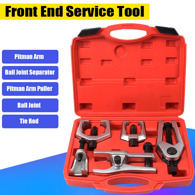 5pcs Front End Service Tool Kit Ball Joint Tie Rod Set Pitman Arm Puller Remover |