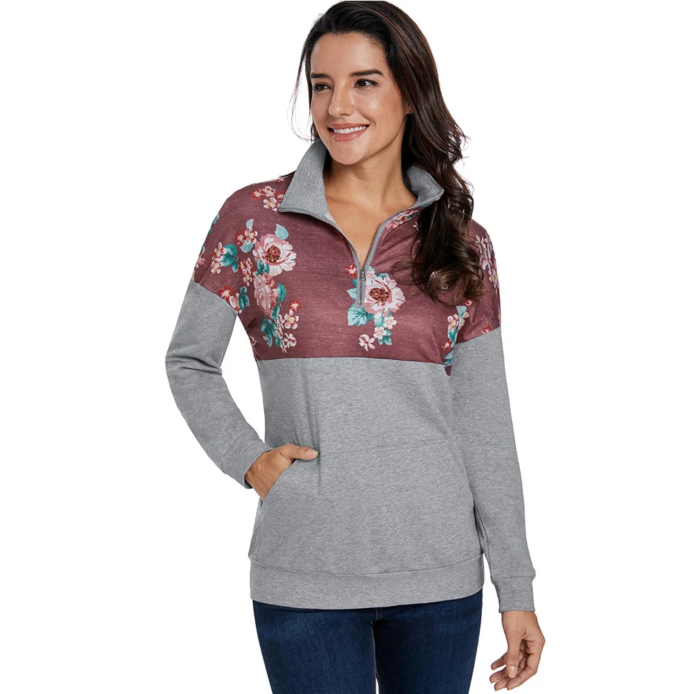 

Long Sleeves Pockets Casual Women's Sweatshirts Hoodies Fall 2020 Women Clothing