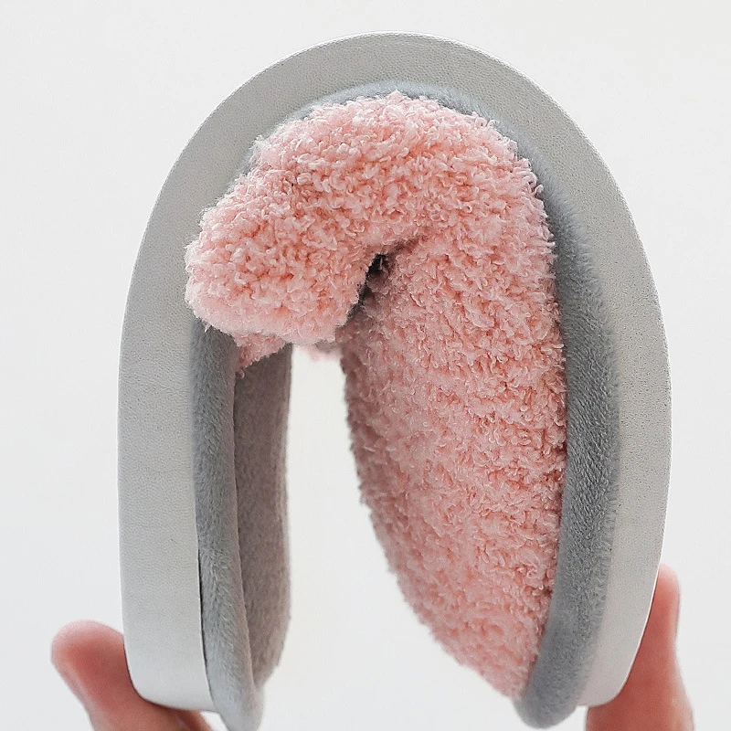 Большие размеры 43-47 Женские меховые тапочки Повседневные красивые замшевые