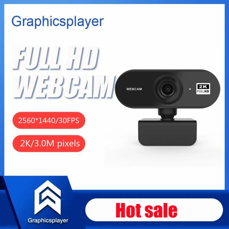 

Веб-камера с встроенным микрофоном, USB, 1440P, 2K