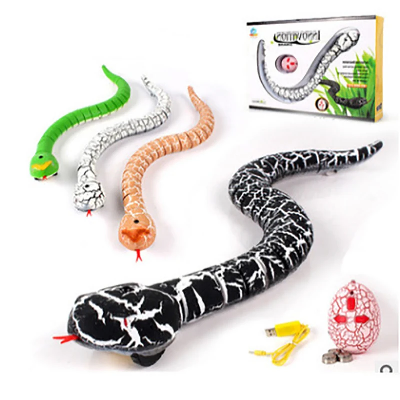 

Remote Control Snake Toy For Cat Kitten Egg-shaped Controller Rattlesnake Interactive Snake Cat Teaser Play Toy Game Pet Kid