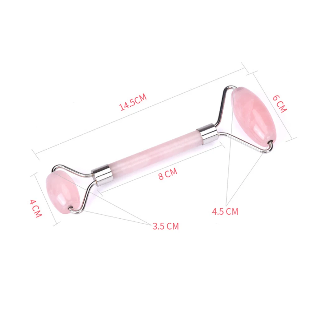 Натуральный нефритовый ролик для массажа лица массажер с кристальным камнем