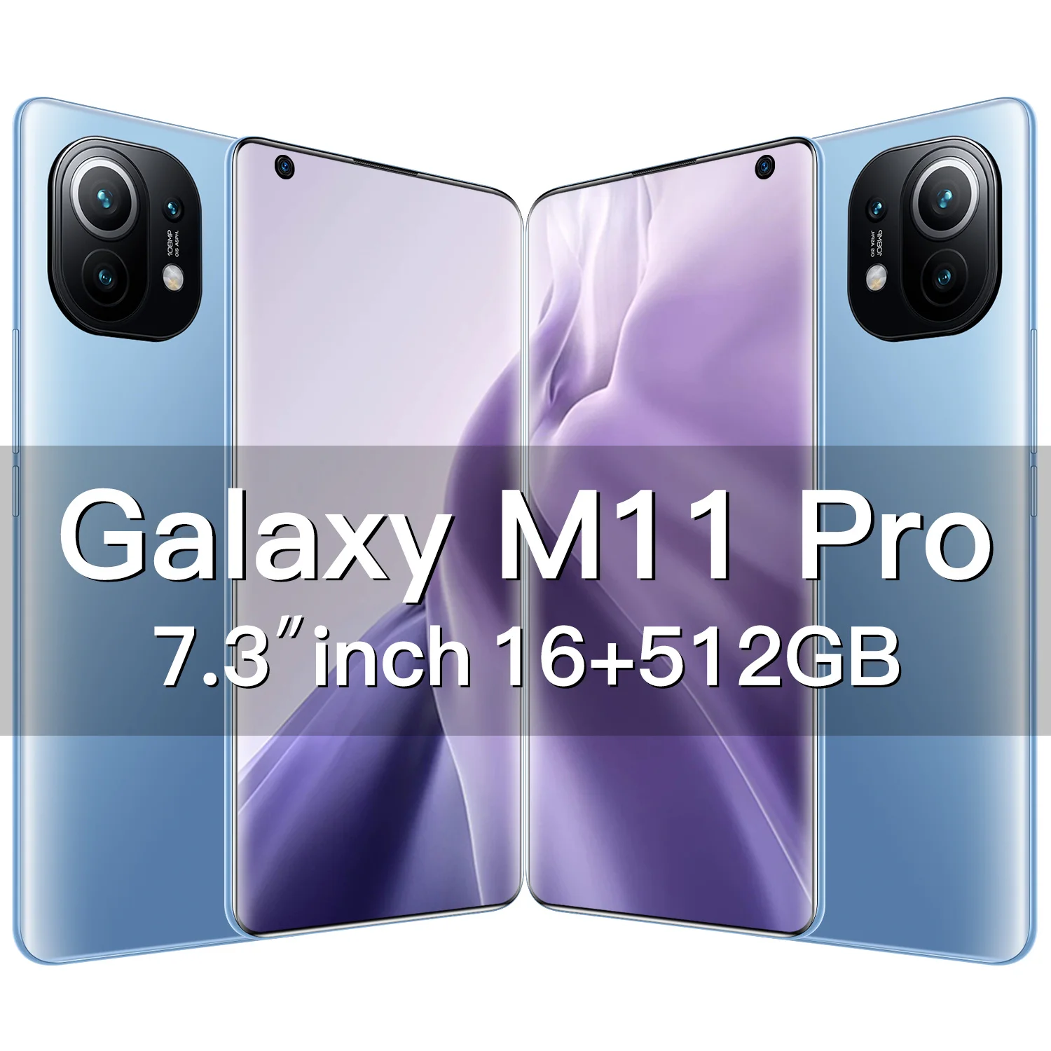 

Cellphone M11 Pro Global Version 7.3 Inch Screen 6800mAh Battery 12GB 512GB 32MP 64MP Camera Face ID Snapdragon 888 5G Android