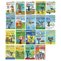 17pcsset series of pete cat picture book children baby kids english educational reading books kids learn words tales