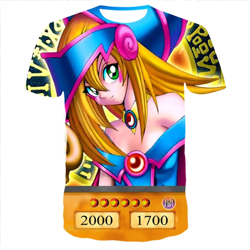 Модная футболка высокого качества для мужчин и женщин с 3d принтом Yu Gi Oh Футболка