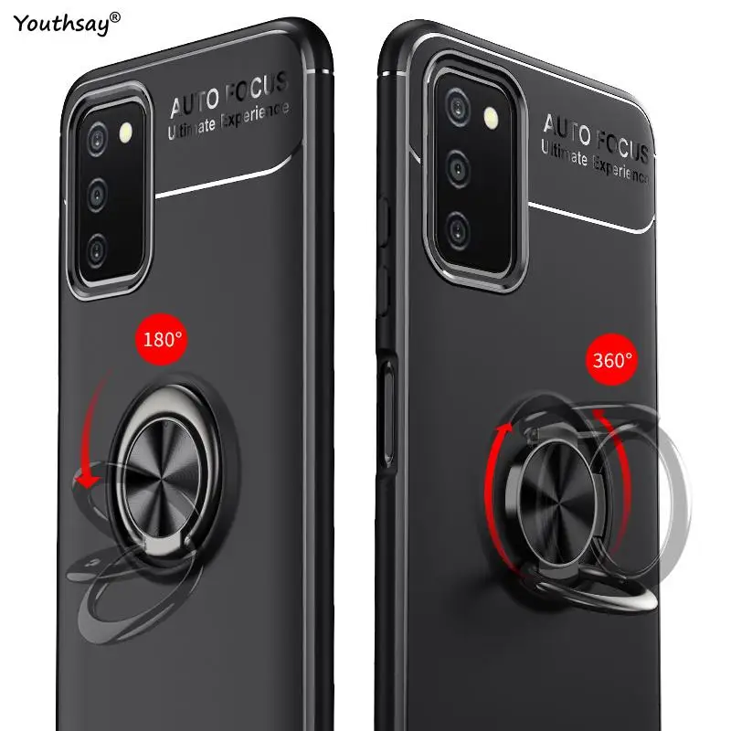 For Samsung Galaxy A03S Case for Samsung Galaxy A03S Shell Funda Megnet Stand Holder Phone Bumper For Samsung Galaxy A03S