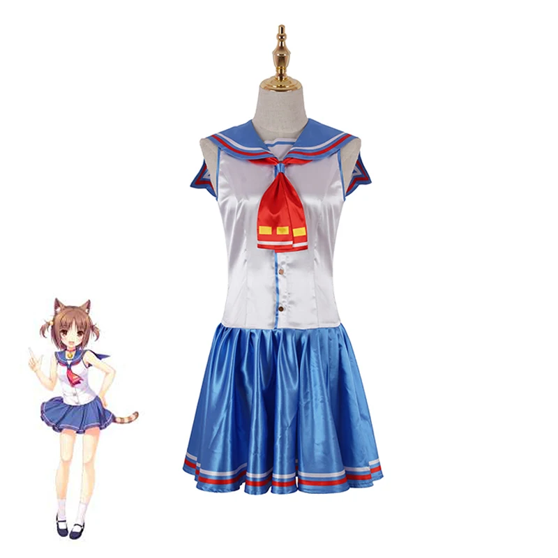 

Женский карнавальный костюм NEKOPARA Azuki, костюм моряка на Хэллоуин, карнавальный костюм на заказ