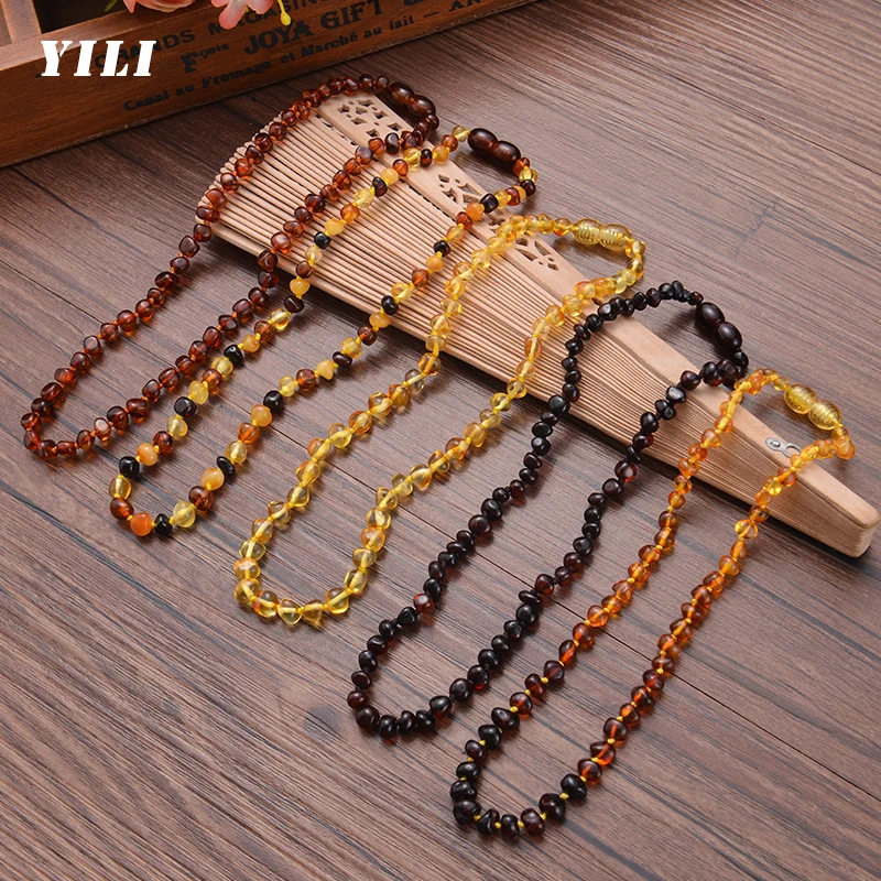 2020 натуральное Балтийское ожерелье-прорезыватель для детей ожерелье из