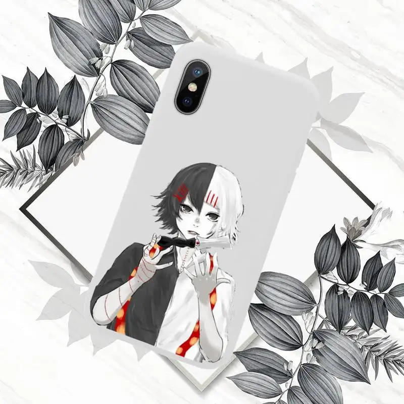 

anime JUUZOU SUZUYA Tokyo Ghouls Phone Case Candy Color for iPhone 6 7 8 11 12 s mini pro X XS XR MAX Plus