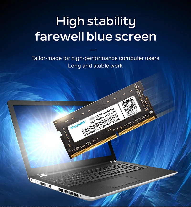 Wicgtyp DDR4 4 ГБ 8 ГБ 16 ГБ 2400 МГц оперативная Память память 260pin для ноутбуков с высокой производительностью высокая скорость 1,2 в