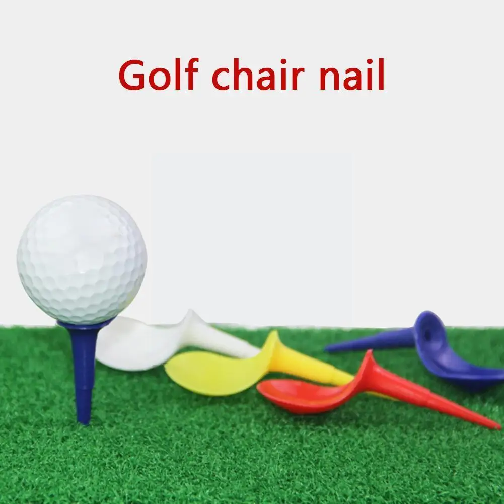 

10pcs Plastic Golf Tees Anti-Slice Golf Tees Chair Position Accessories Ball Marker Tools Golf Golf 50mm Tees W7T0