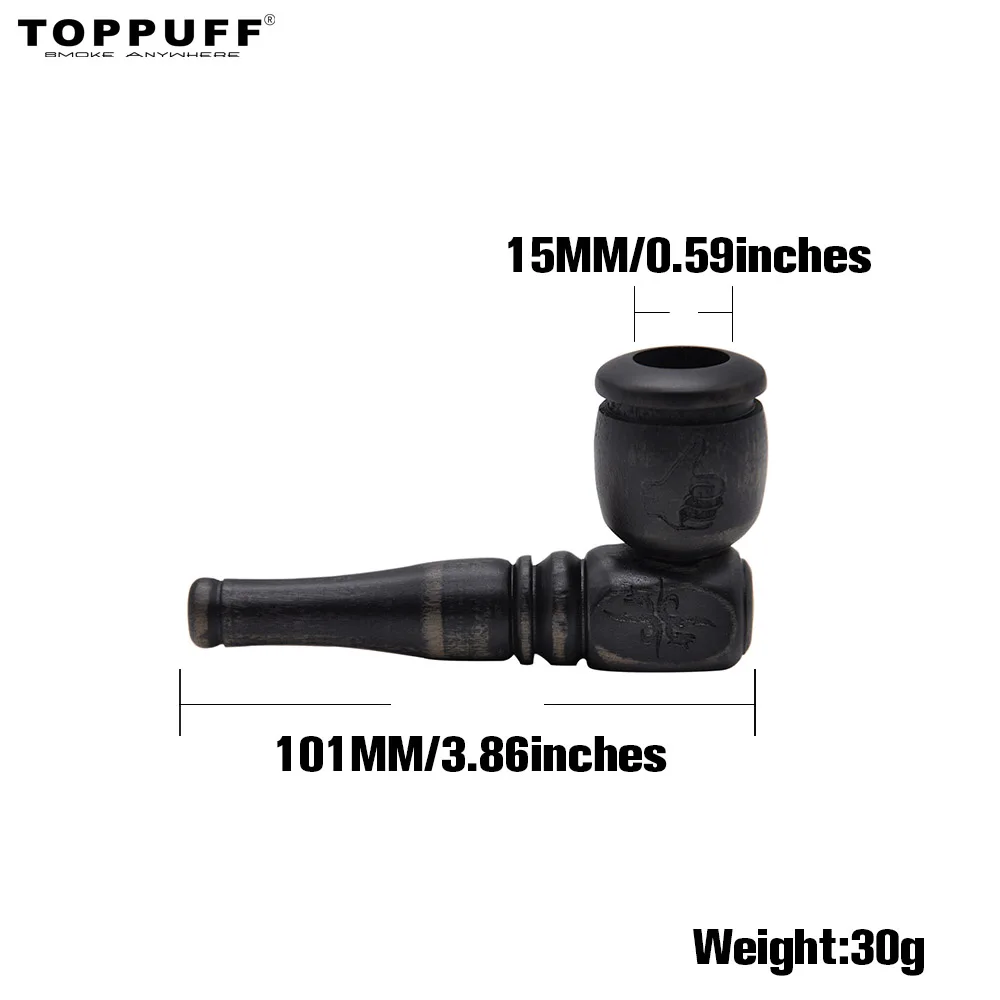 HORNET натуральная Классическая курительная трубка из черного дерева ручной работы