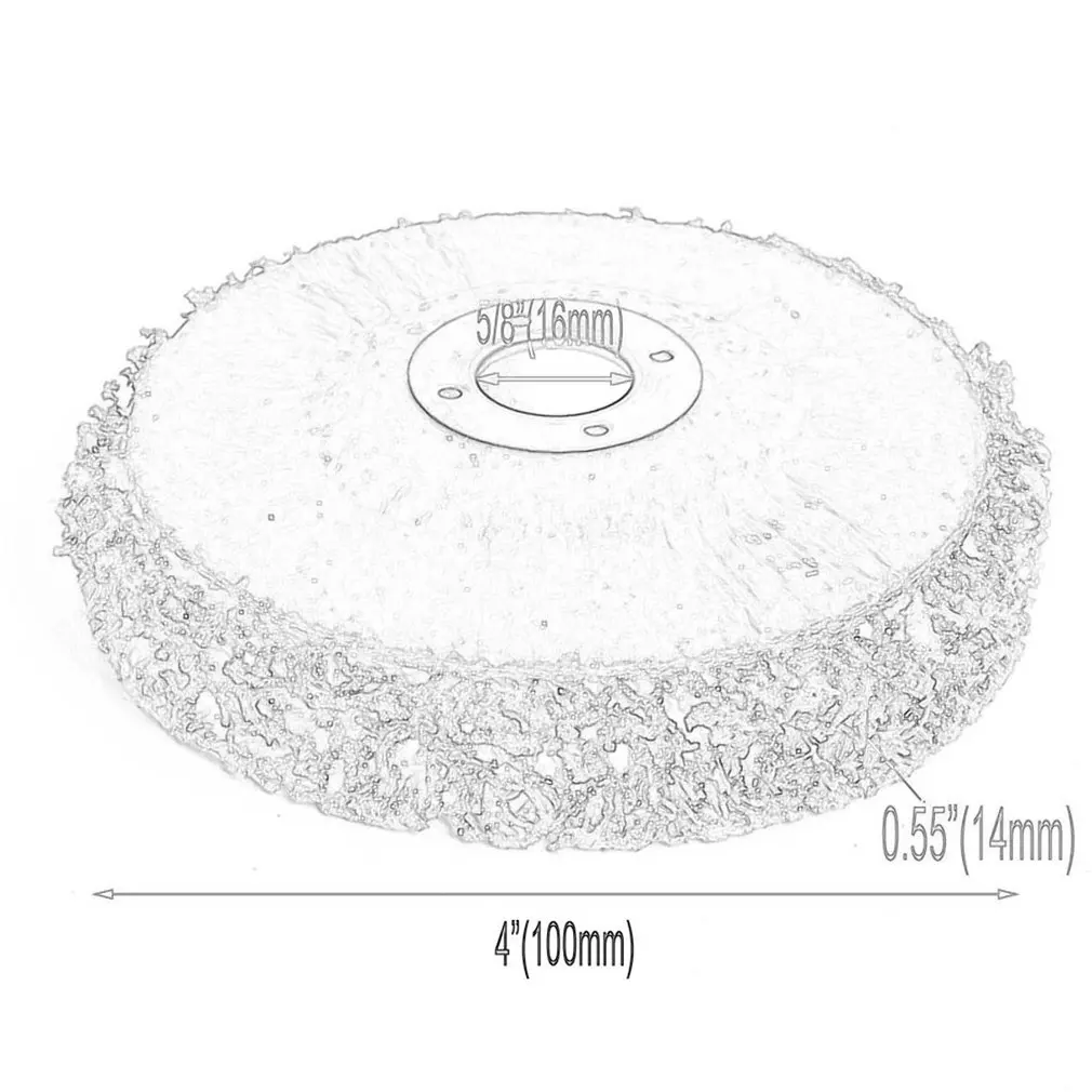 

Durable Poly Strip Disc Wheel 100x16mm Wood Metal Paint Rust Removal Clean Abrasive Tools For Angle Grinder Mayitr