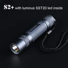 Вспысветильник Convoy S2 + со светодиодной подсветкой Luminus SST20 внутри Linterna 18650 фонарь фонарик для кемпинга
