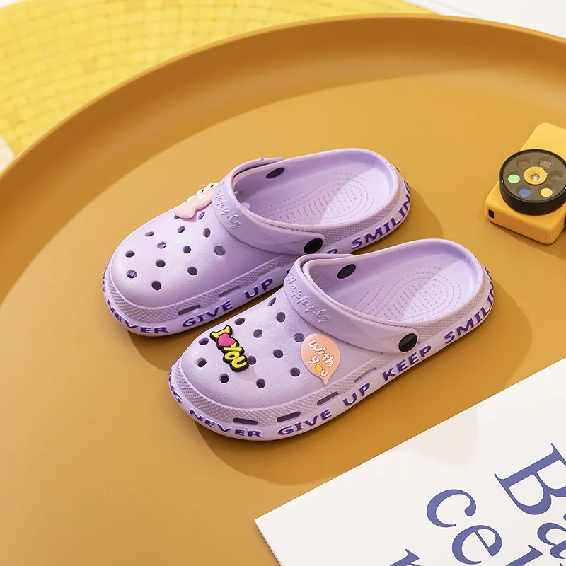 

Hole Shoes Cute Cartoon Breathable Non-slip Garden Beach Outside croc Shoes for Men and Women Sandals Slippers Summer Home