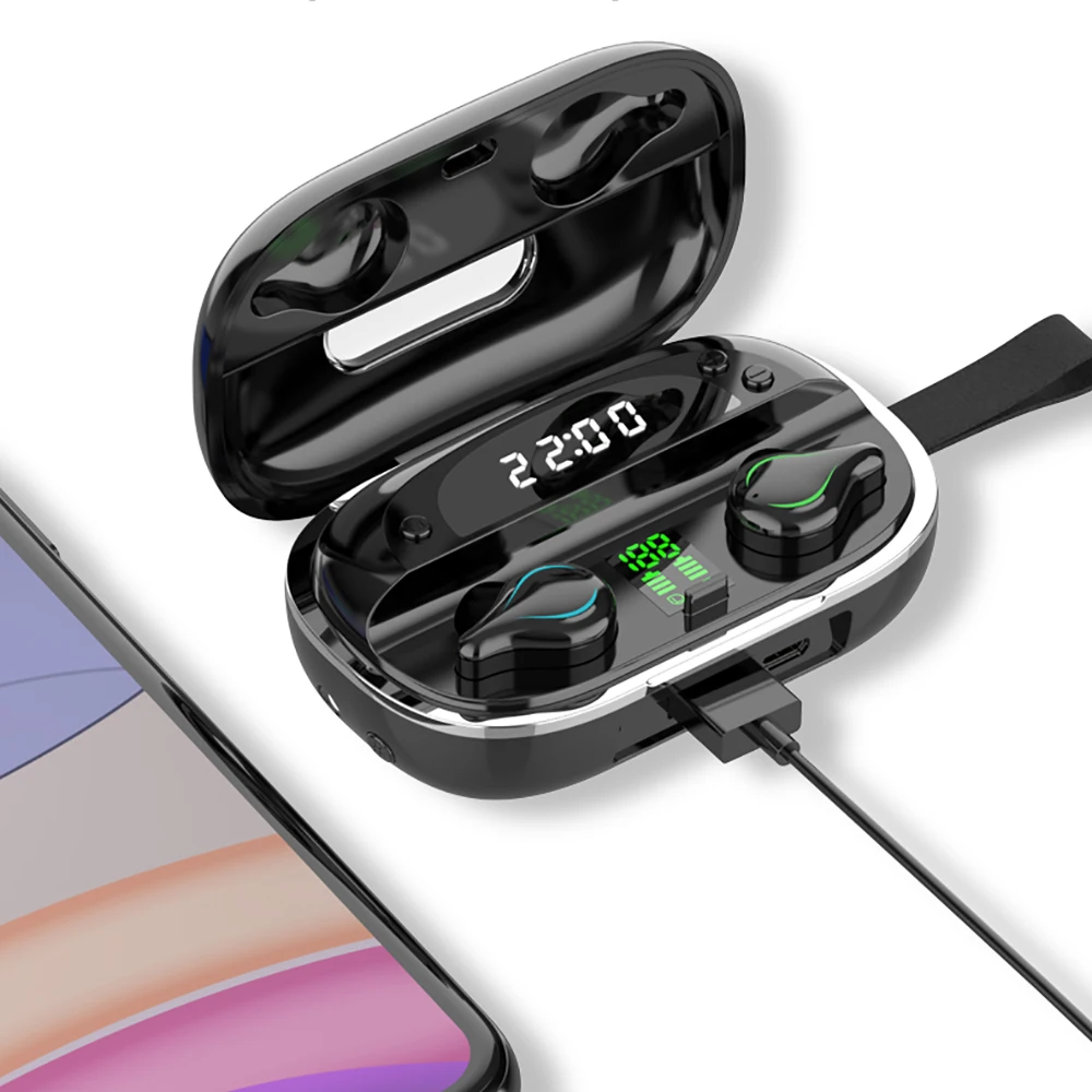 Беспроводные наушники TWS Bluetooth совместимые 5 2 HD FIHI гарнитура с сенсорным