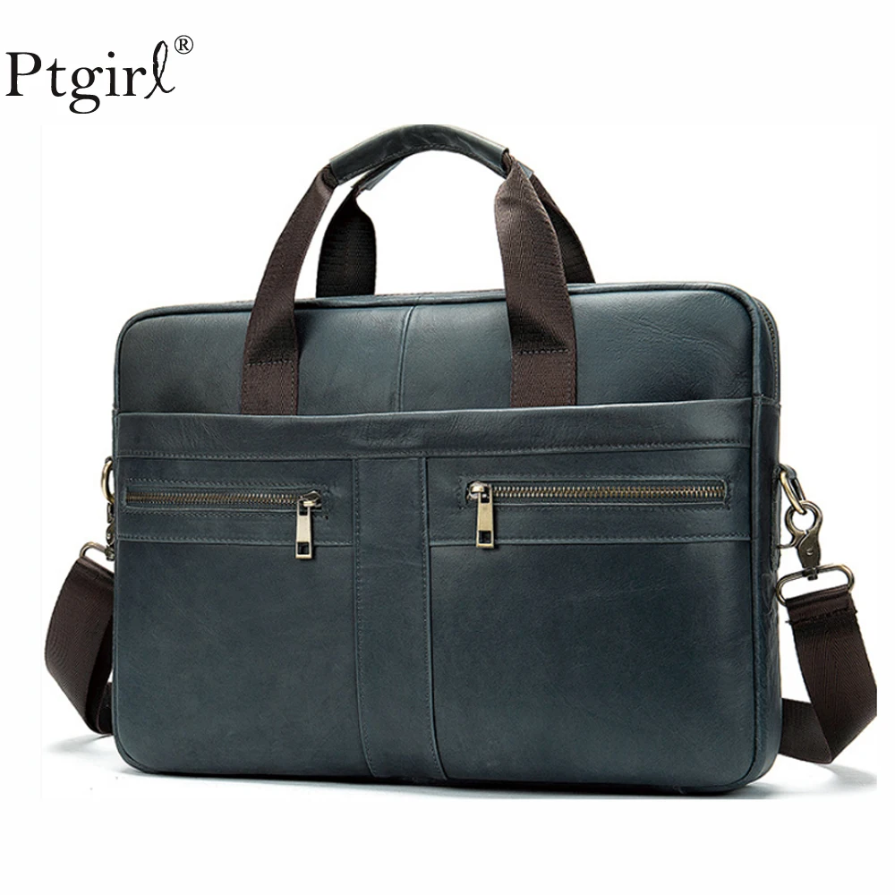 

Модный мужской портфель из натуральной кожи, сумка для ноутбука, мессенджер из натуральной кожи