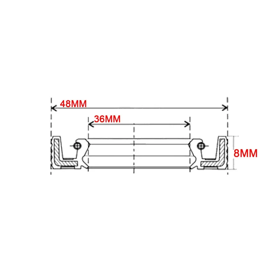 Мотоциклетный демпфер для вилки 36*48*8 фотокольцо Suzuki DR250 DR500 DS250 PE175 RM100 RM125 RM250 RM85 RS250