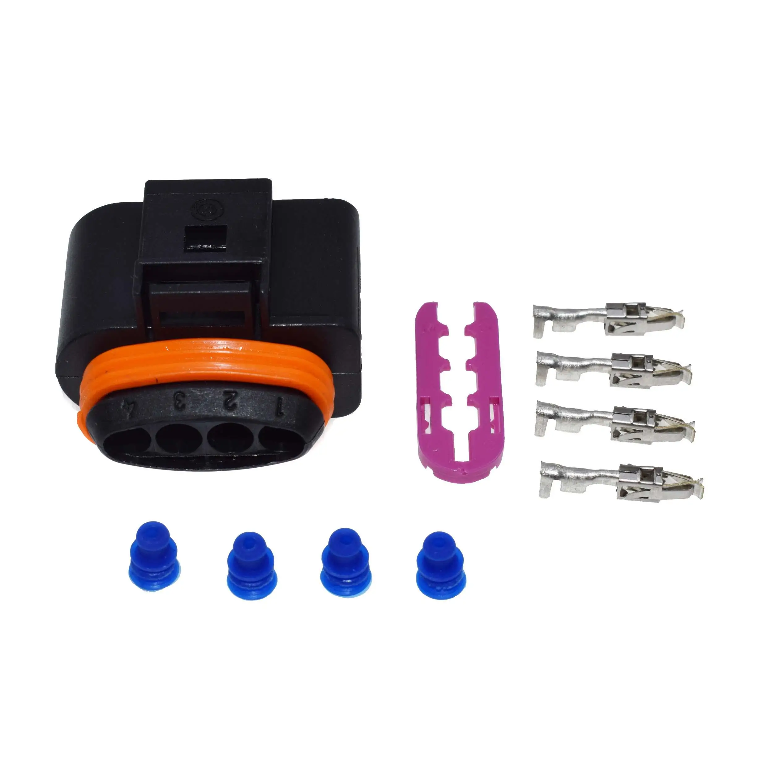 1 Kit of Plug Seals Катушка зажигания разъем жгута провода кабель для Audi VW A3 A4 A5 A6 A8 Beetle Golf Jetta Passat Rabbit Tiguan Touareg R32 - Цвет: 1 Kit of Plug Seals