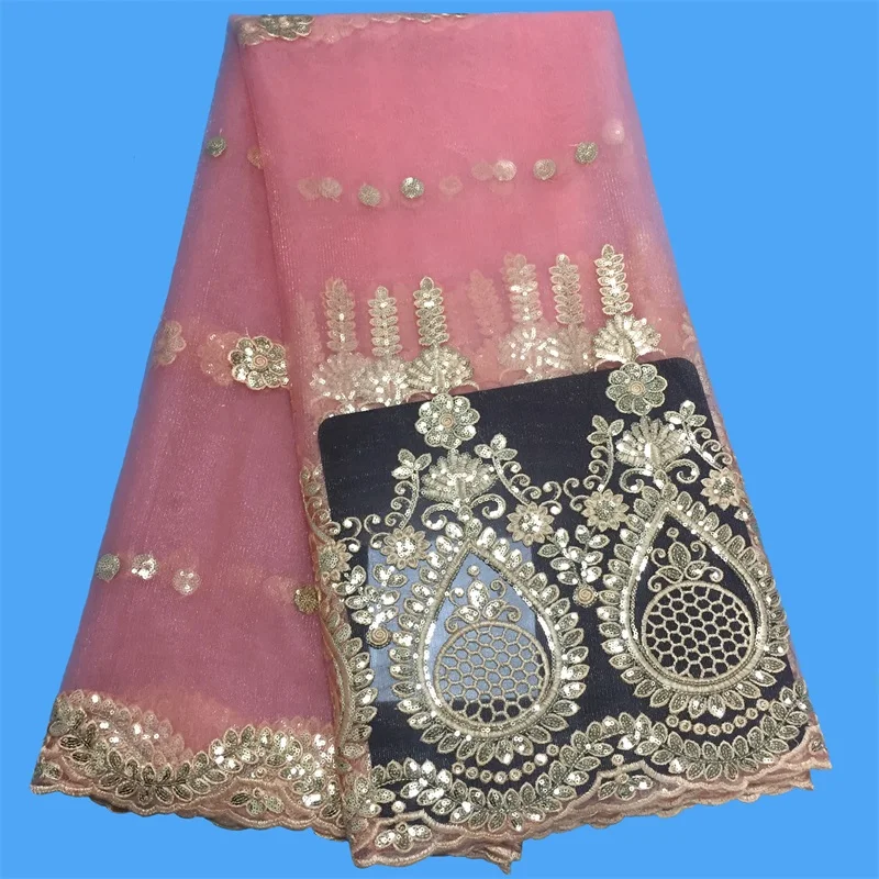 Лидер продаж бордовая ткань африканская кружевная вышитая тюль французские